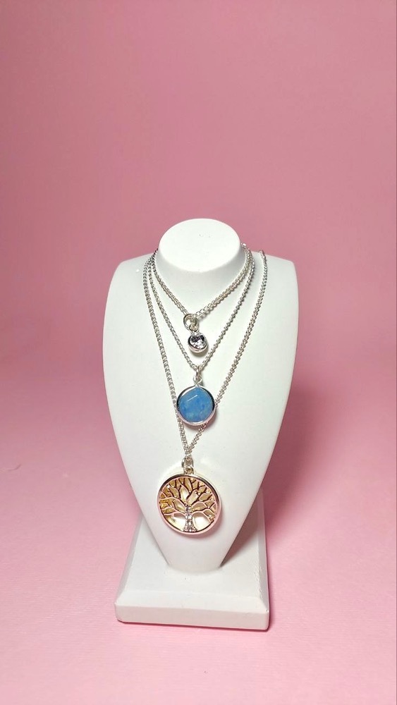 گردنبند درخت زندگی باسنگ سودالیت ابی